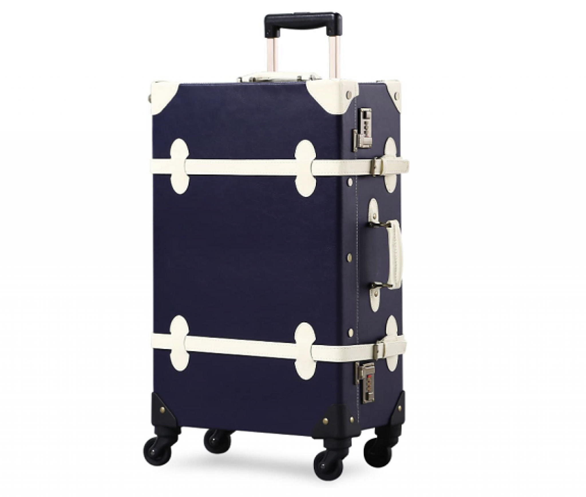Large Vintage Style Wheeled Suitcases from Unitravel Luggage Review